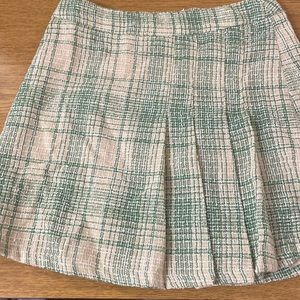 SHEIN NEVER WORN green plaid skirt great material quality